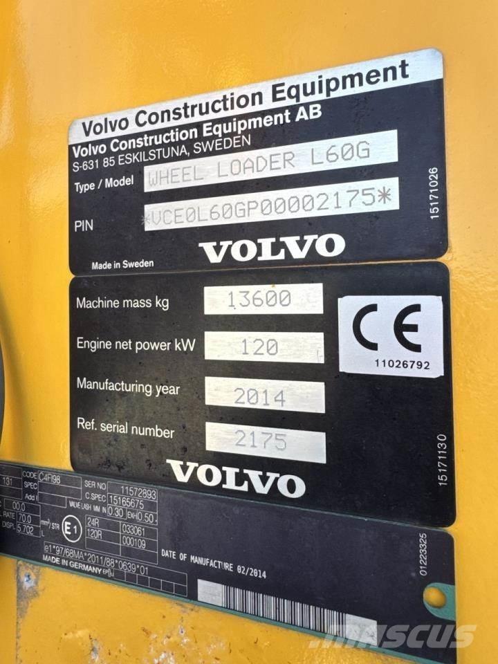 Volvo L60G Pyöräkuormaajat