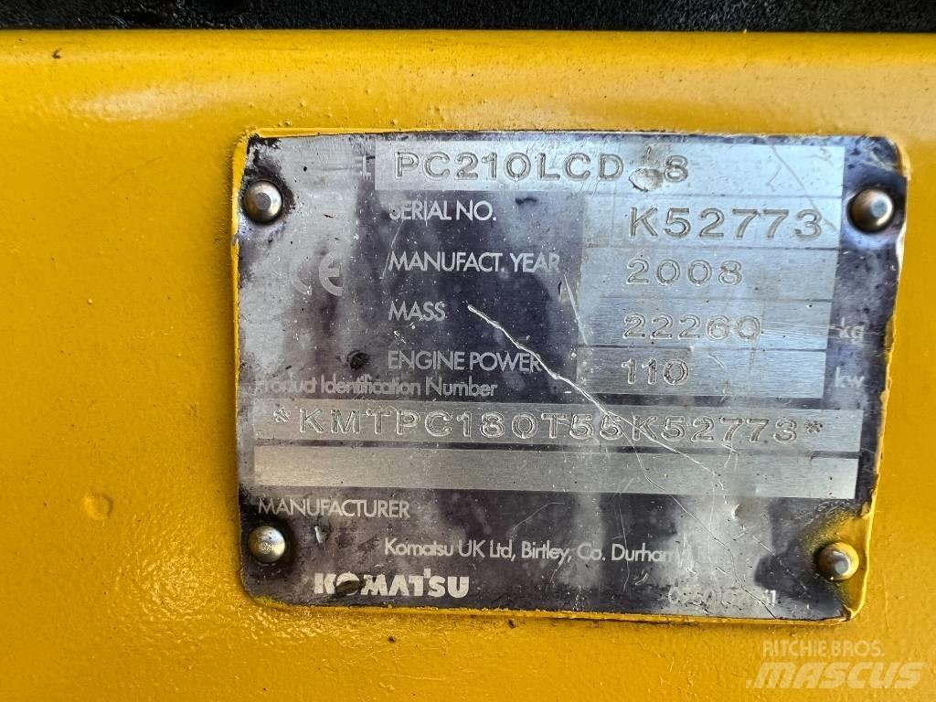 Komatsu PC 210 LCD-8 Telakaivukoneet