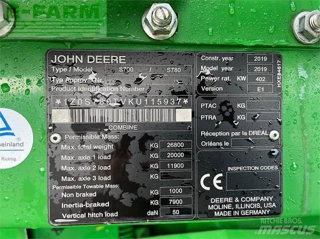 John Deere s 780i Leikkuupuimurit