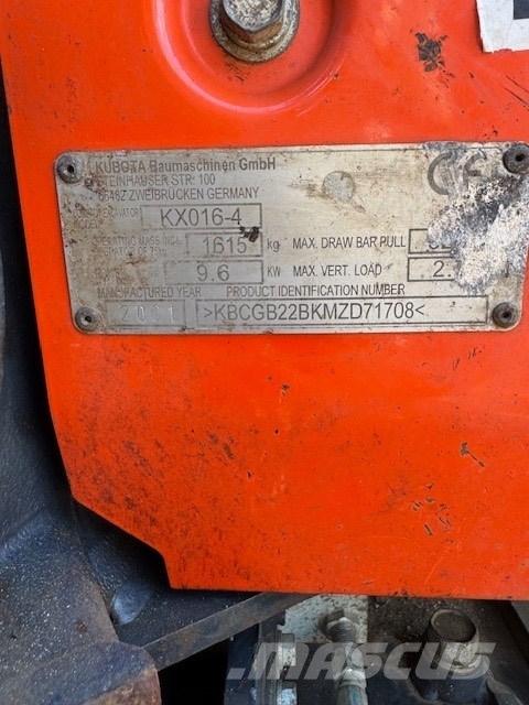 Kubota KX 016-4 Minikaivukoneet < 7t