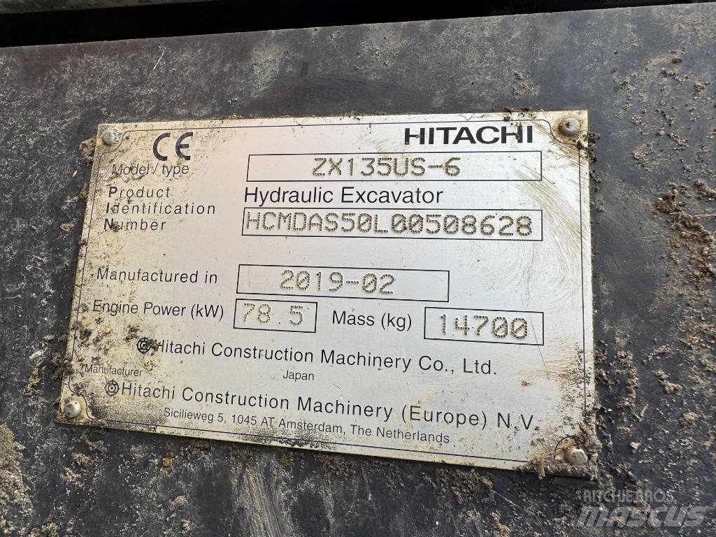 Hitachi ZX 135 US-6 Telakaivukoneet