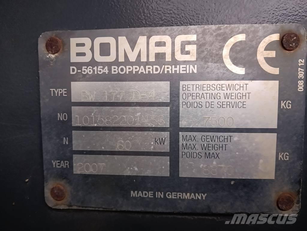 Bomag 177 D4 Yksivalssijyrät