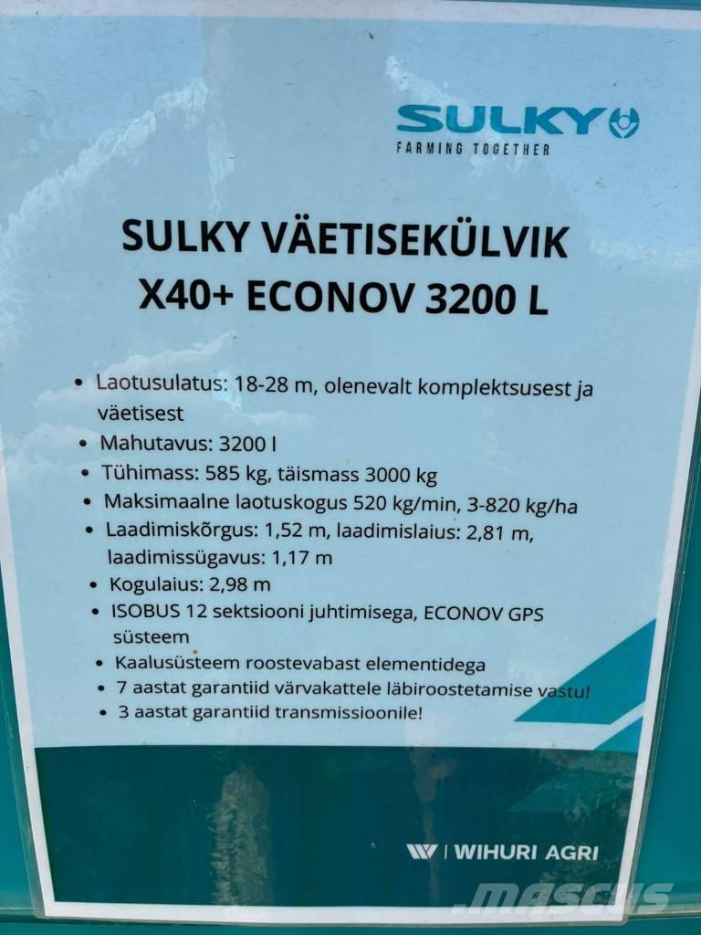 Sulky X 40+ Econov Lannoitteenlevittimet