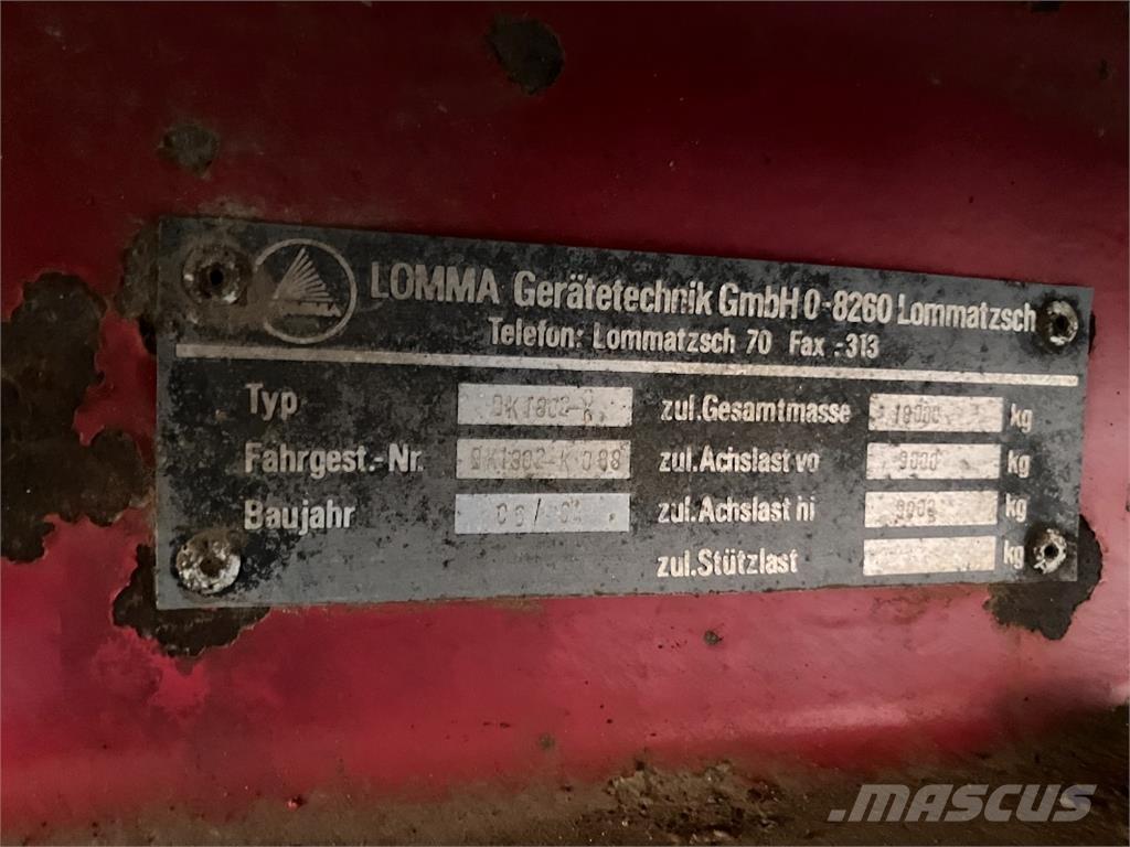 Lomma DK 1802-K Muut perävaunut