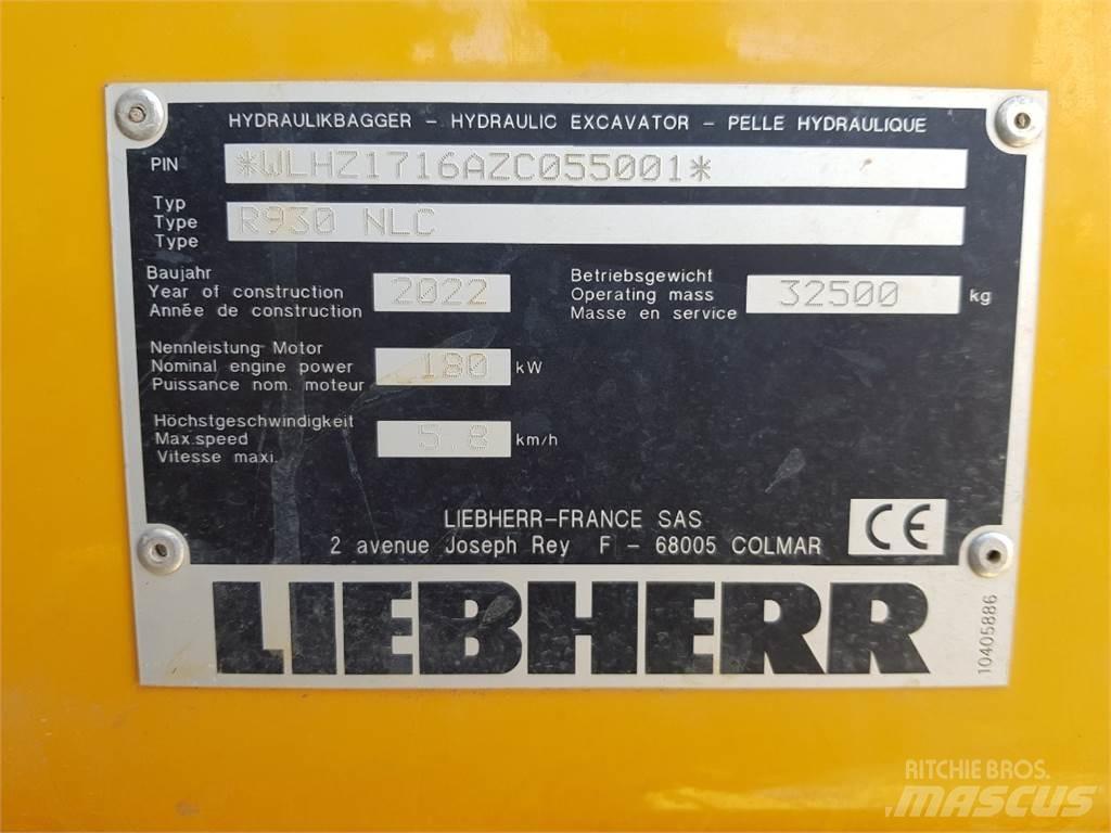 Liebherr R930 Telakaivukoneet