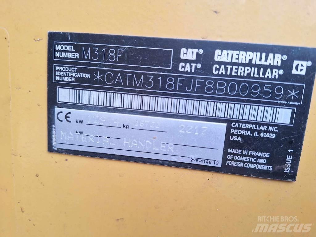 CAT M 318 F Pyöräkaivukoneet