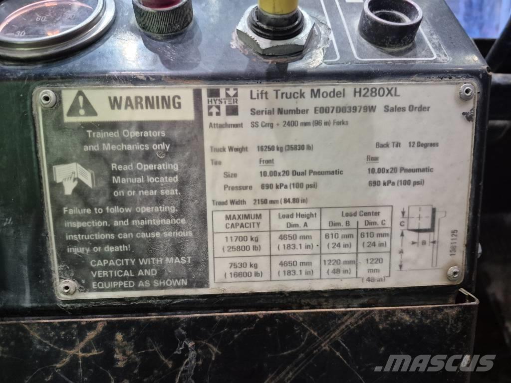 Hyster H 280 XL Muut haarukkatrukit