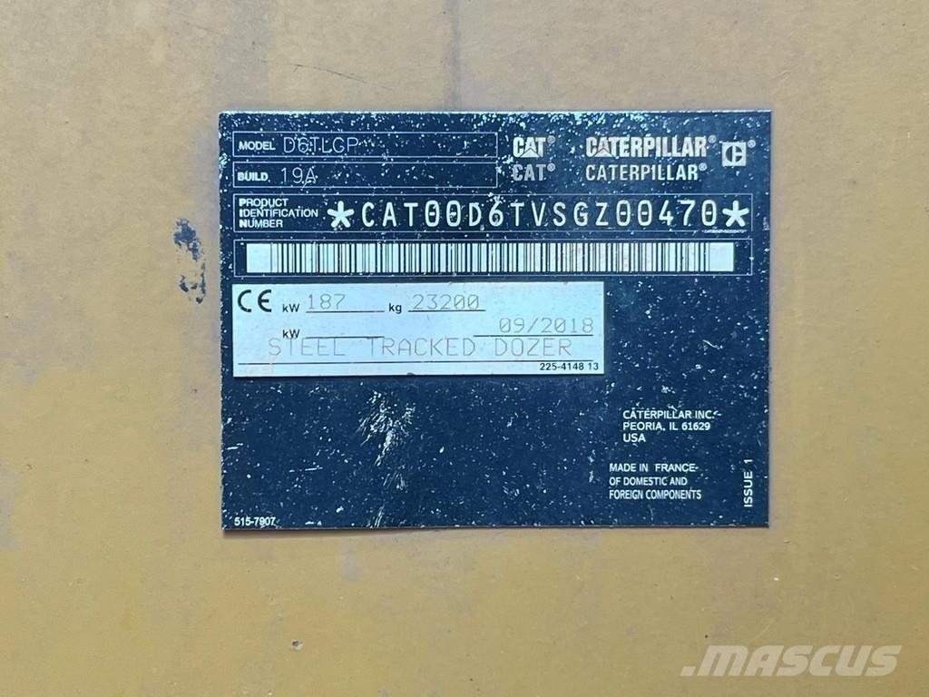 CAT D6T LGP Telaketjupuskutraktorit