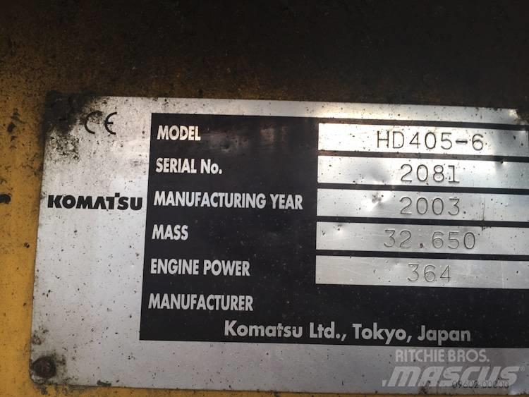 Komatsu HD405-6 Maansiirtoautot