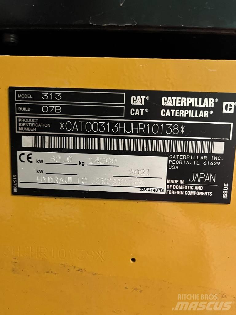 CAT 313 Next Gen Telakaivukoneet