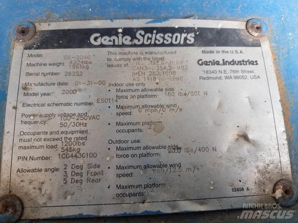 Genie GS2046 Saksilavat