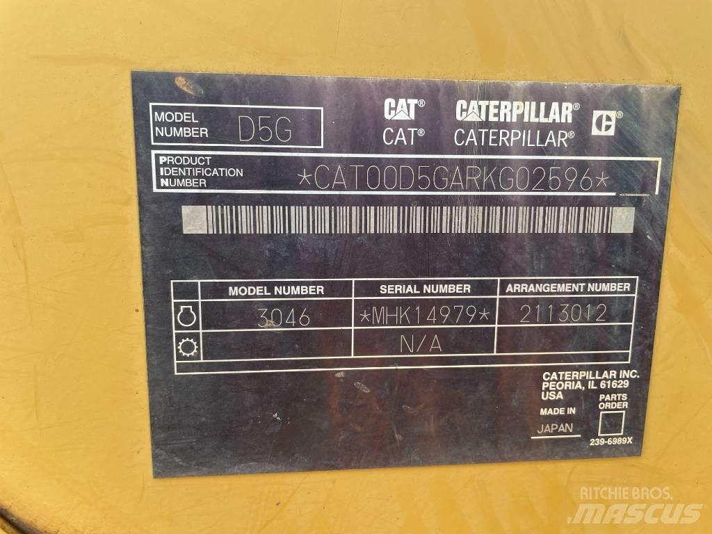 CAT D 5 LGP Telaketjupuskutraktorit