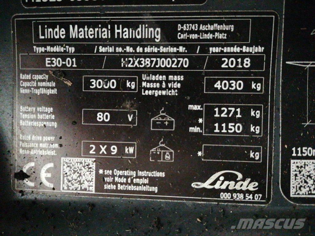 Linde E30-01 Sähkötrukit