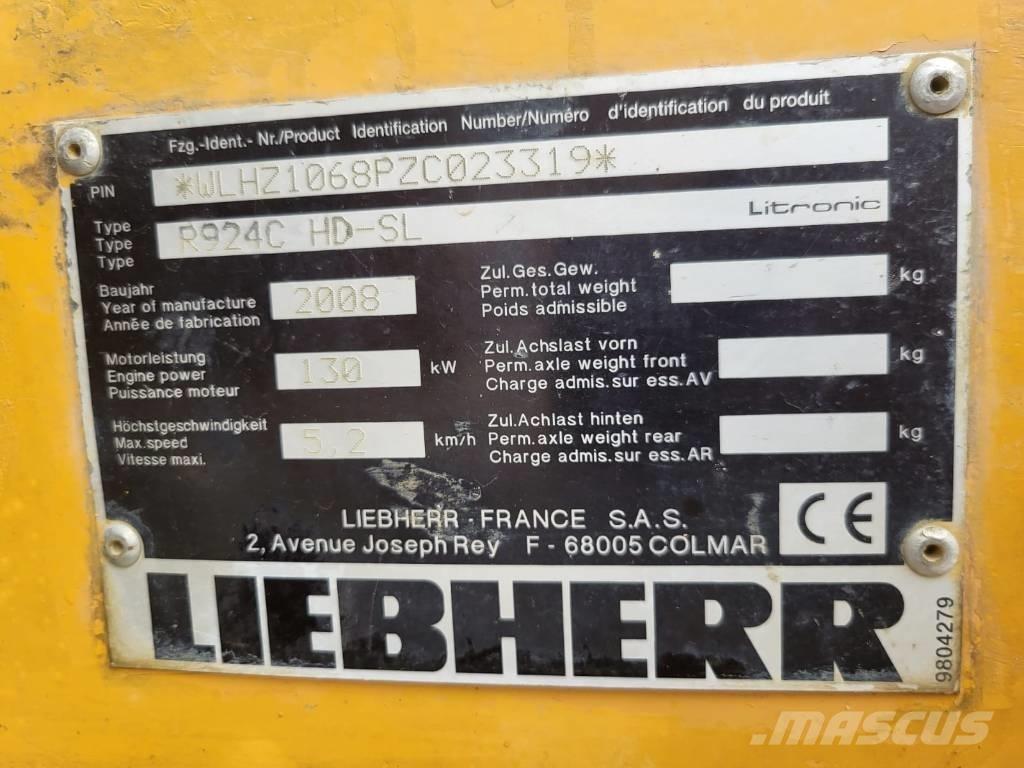 Liebherr R924 C SL Telakaivukoneet