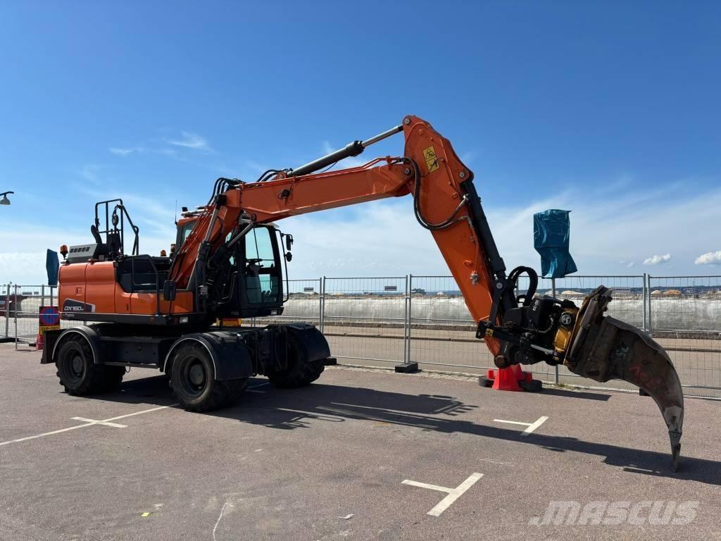 Doosan DX 160 W Pyöräkaivukoneet