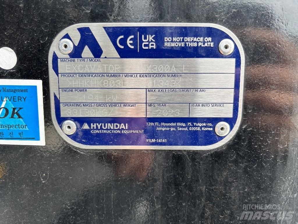 Hyundai HX300A L Telakaivukoneet