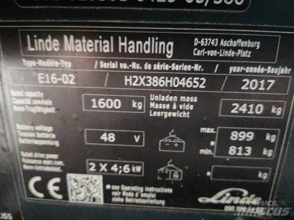 Linde E16-02 Sähkötrukit