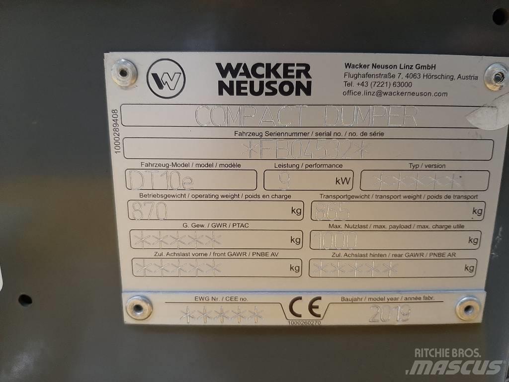 Wacker Neuson DT10e Teladumpperit