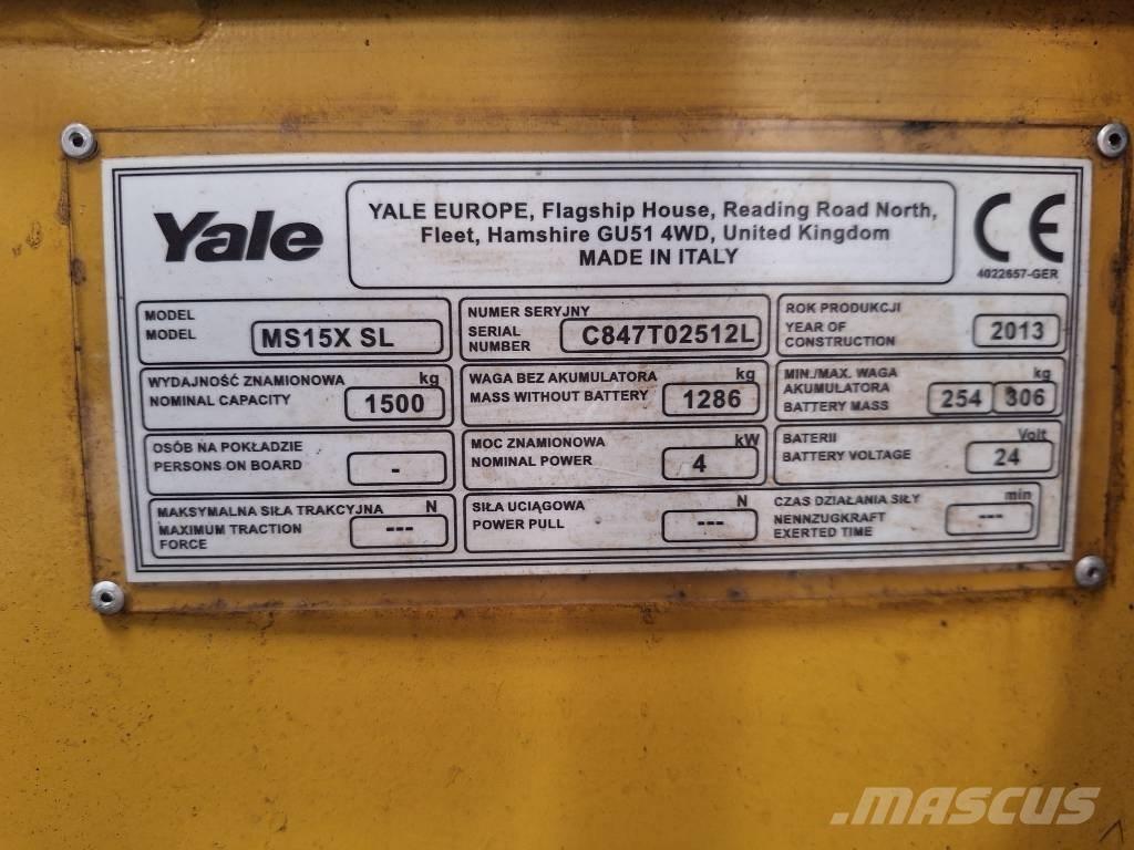 Yale MS 15x IL Muut haarukkatrukit