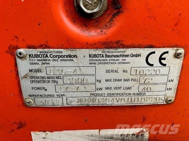 Kubota U36-4 Telakaivukoneet