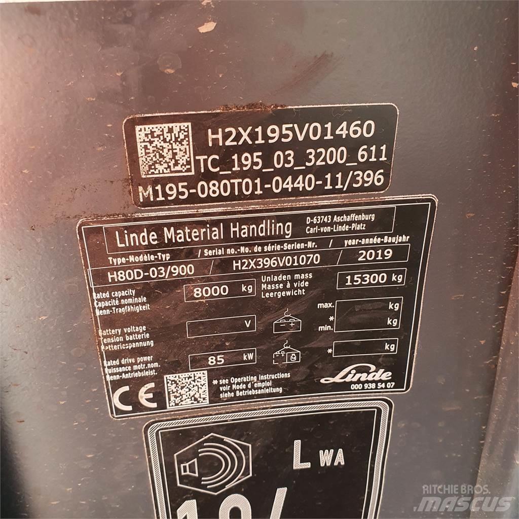 Linde H80D/900 Dieseltrukit