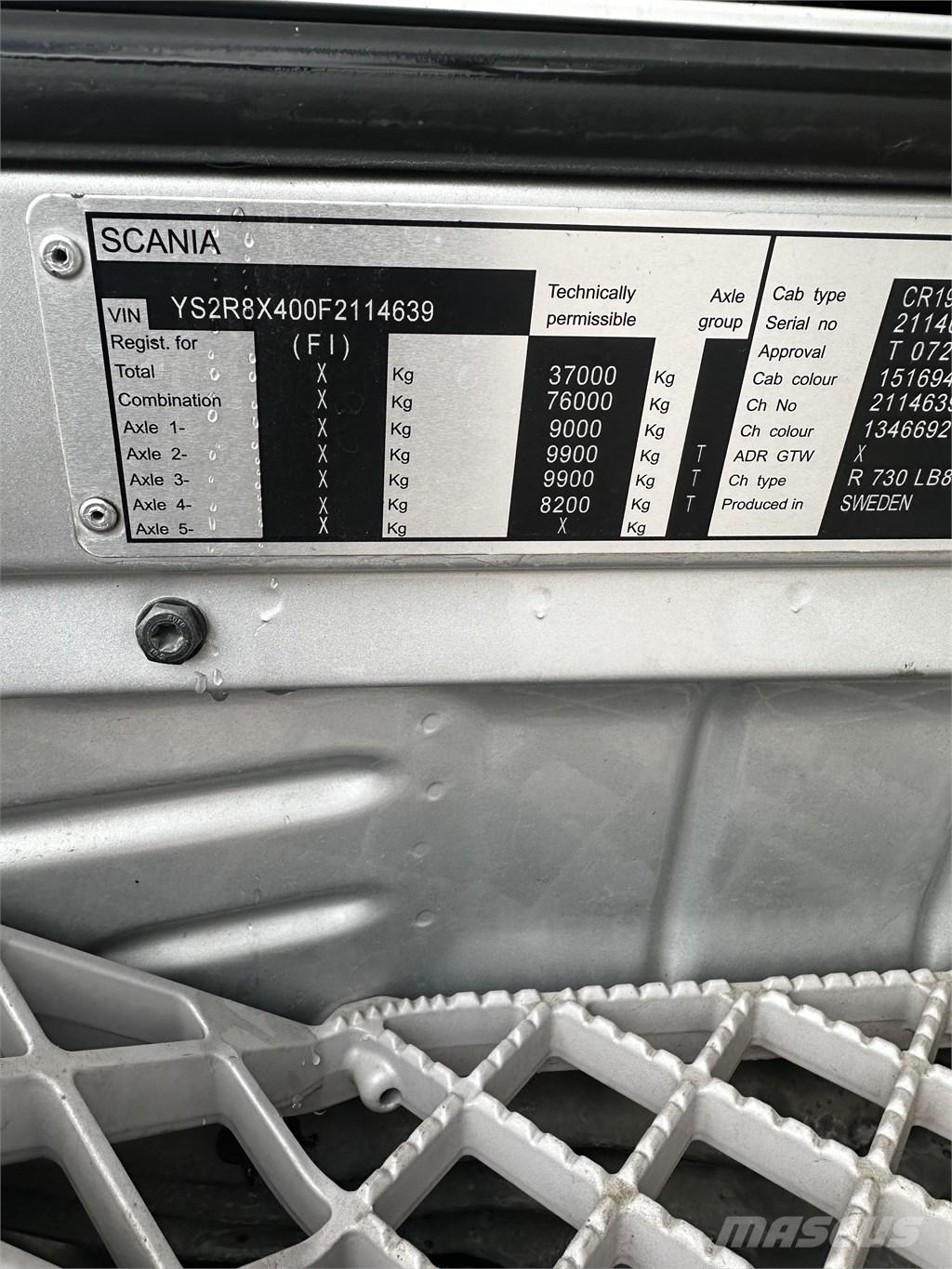 Scania R 730 Umpikorikuorma-autot