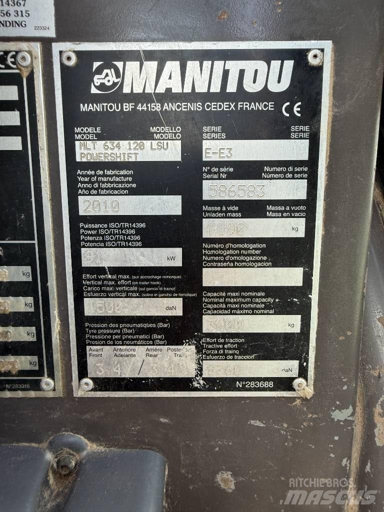 Manitou MLT 634-120 Kurottajat