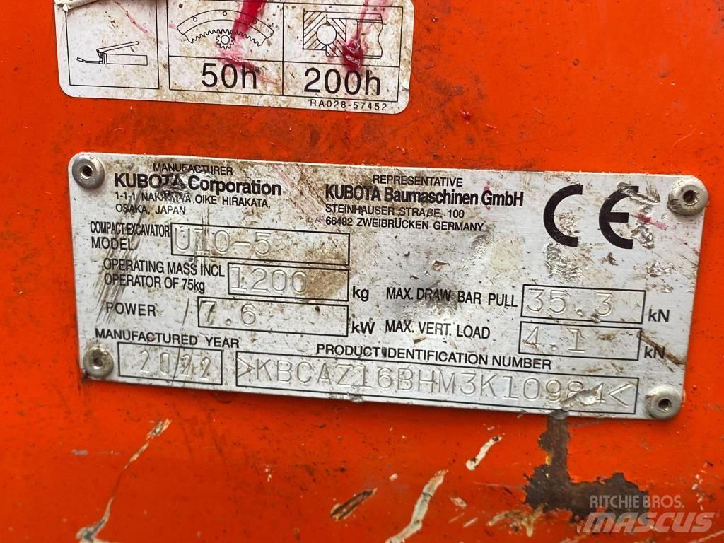 Kubota u10-5 Minikaivukoneet < 7t
