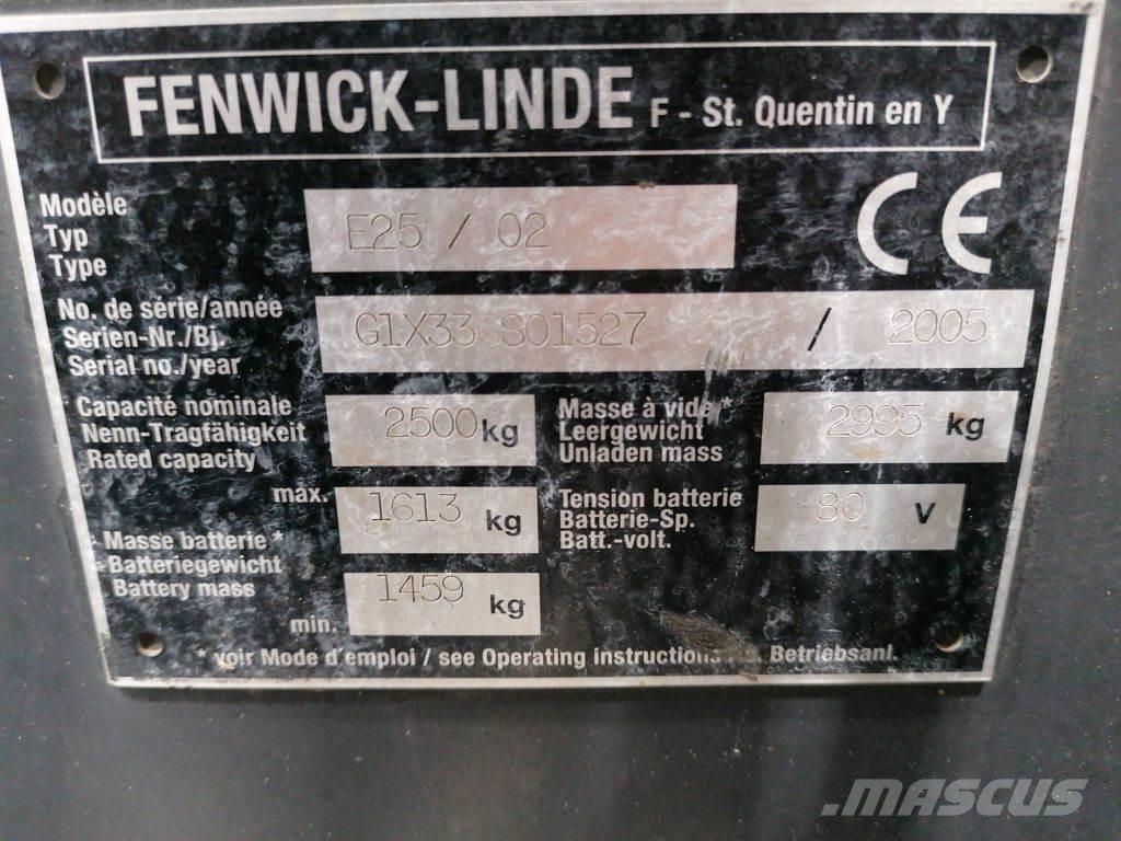 Linde E25/02 Sähkötrukit