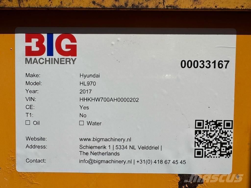 Hyundai HL970 Pyöräkuormaajat