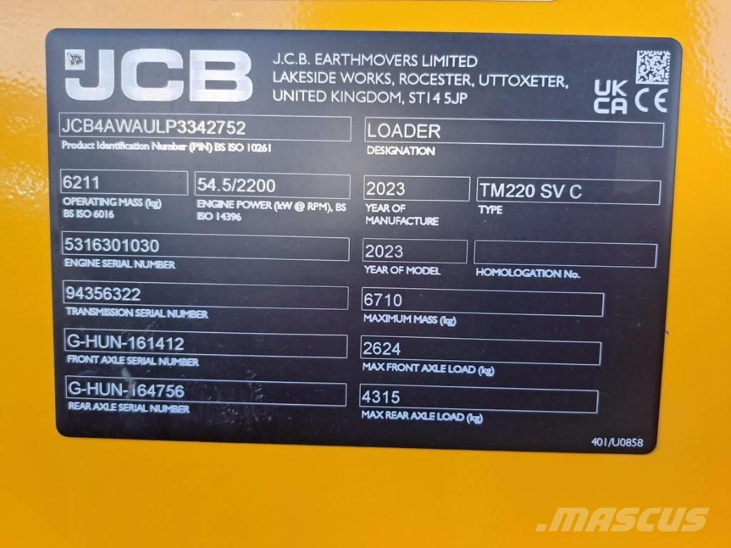 JCB TM 220 SV Pyöräkuormaajat
