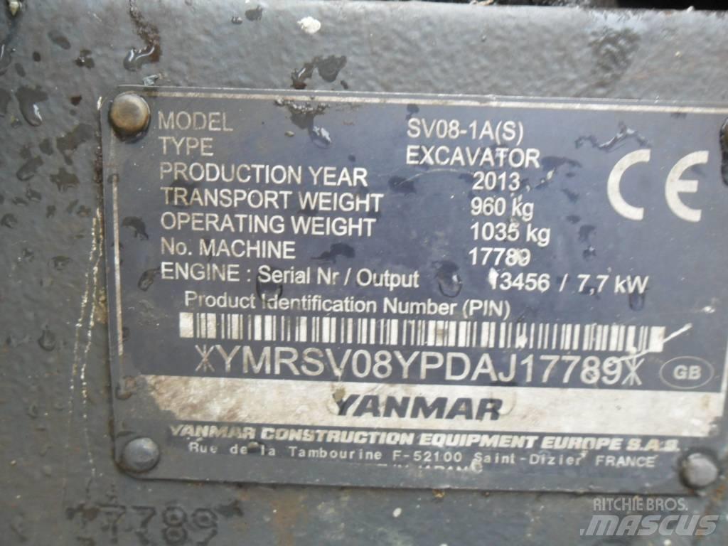 Yanmar SV 08 Minikaivukoneet < 7t