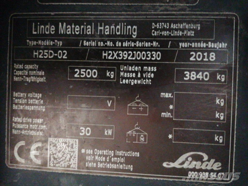 Linde H25D-02 Dieseltrukit