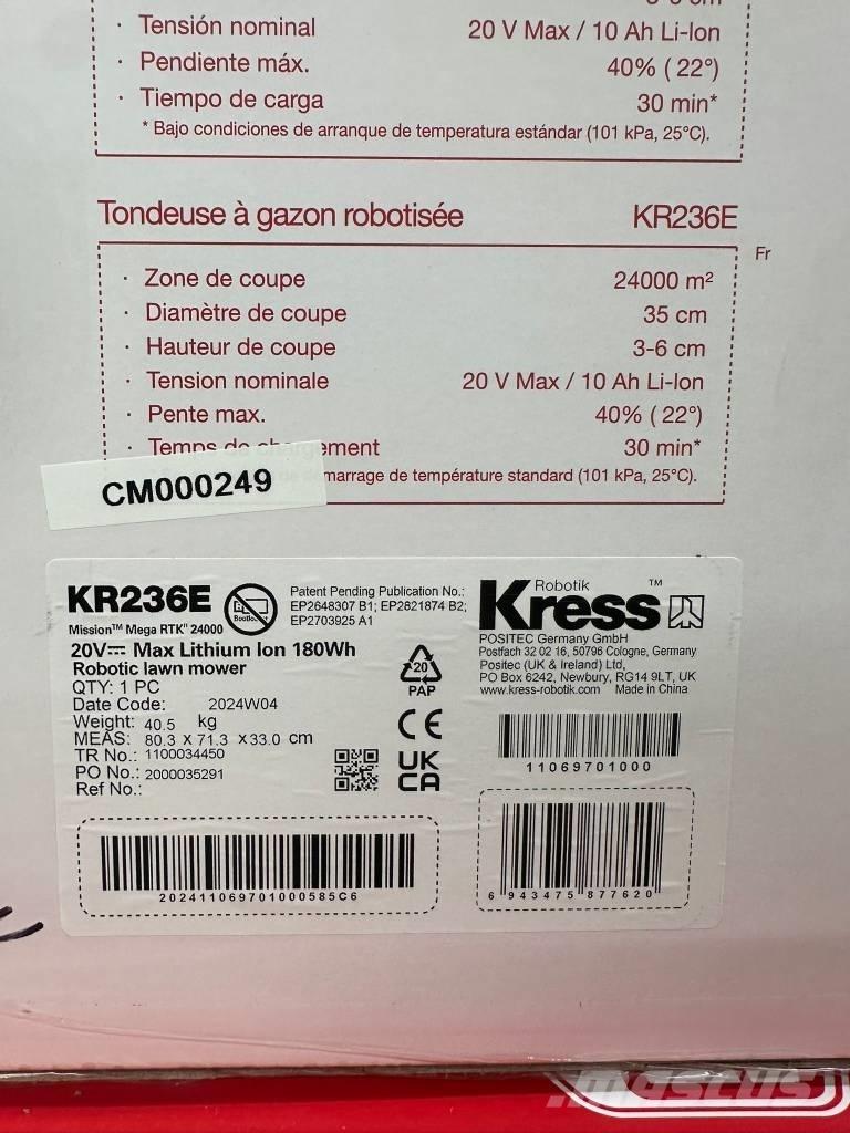 Kress KR236E Robottiruohonleikkurit