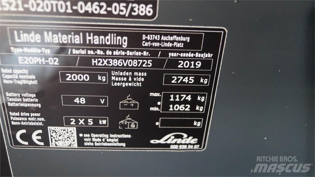 Linde E20PH Sähkötrukit
