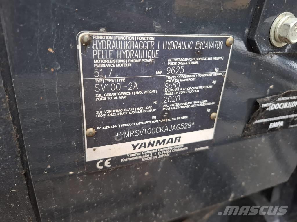 Yanmar SV 100-2A Midikaivukoneet 7t - 12t