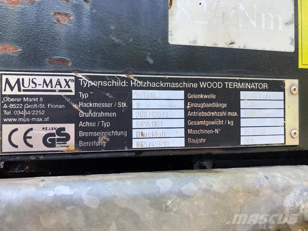 Mus-Max WT8XLZ Haketuskoneet