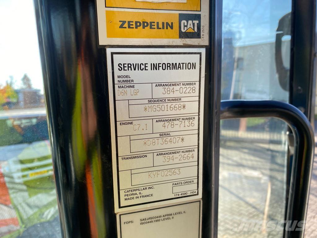 CAT D6N LGP NVT Telaketjupuskutraktorit
