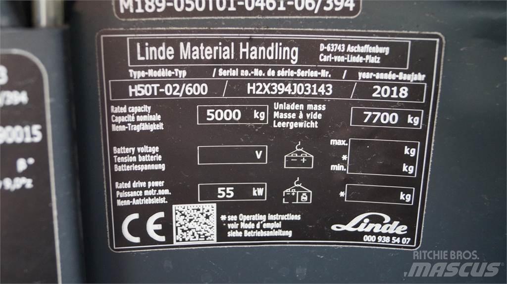 Linde H50T/600 Nestekaasutrukit