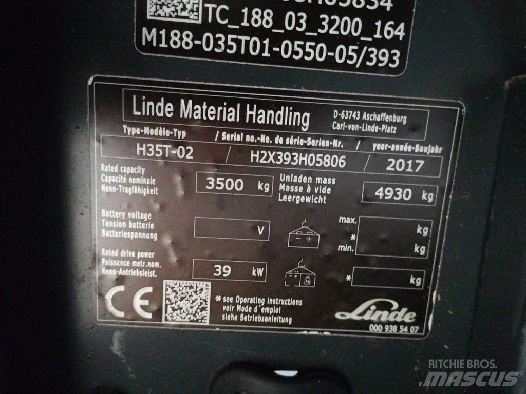 Linde H35T-02 Nestekaasutrukit
