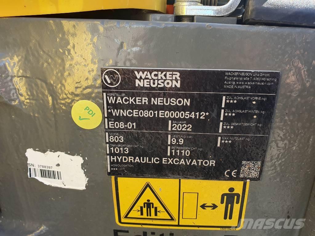 Wacker Neuson 803 Telakaivukoneet
