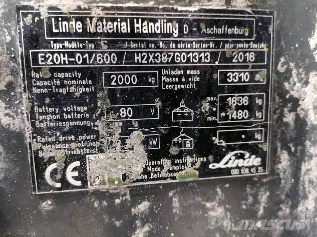 Linde E20H-01/600 Sähkötrukit