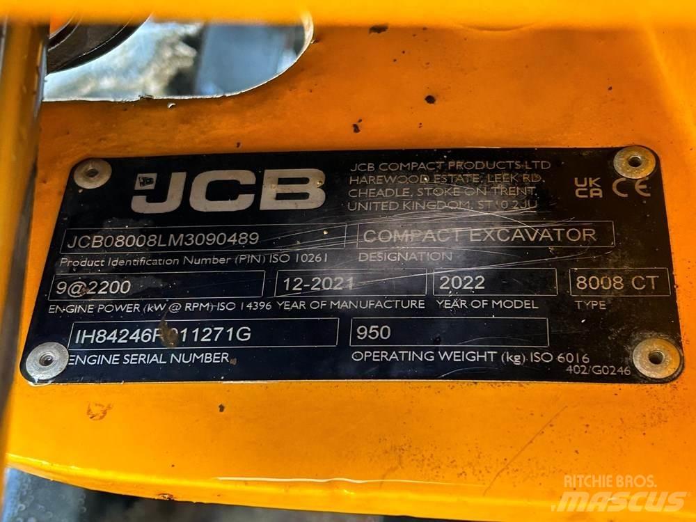JCB 8008 Minikaivukoneet < 7t