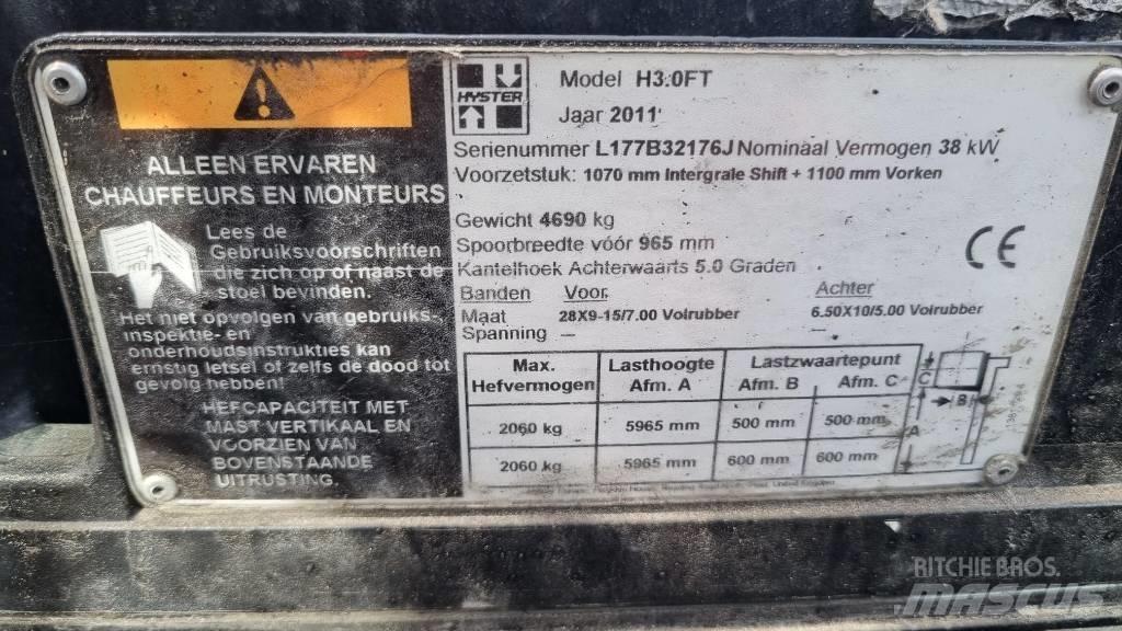Hyster H 3.00 FT Nestekaasutrukit