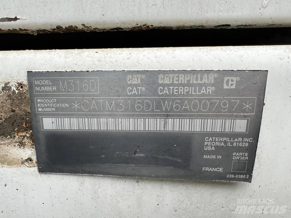 CAT 316 d Pyöräkaivukoneet