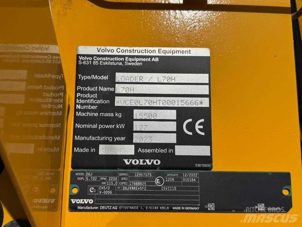 Volvo L 70 H Pyöräkuormaajat