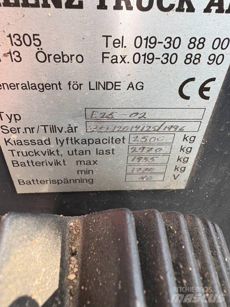 Linde E 25 Sähkötrukit