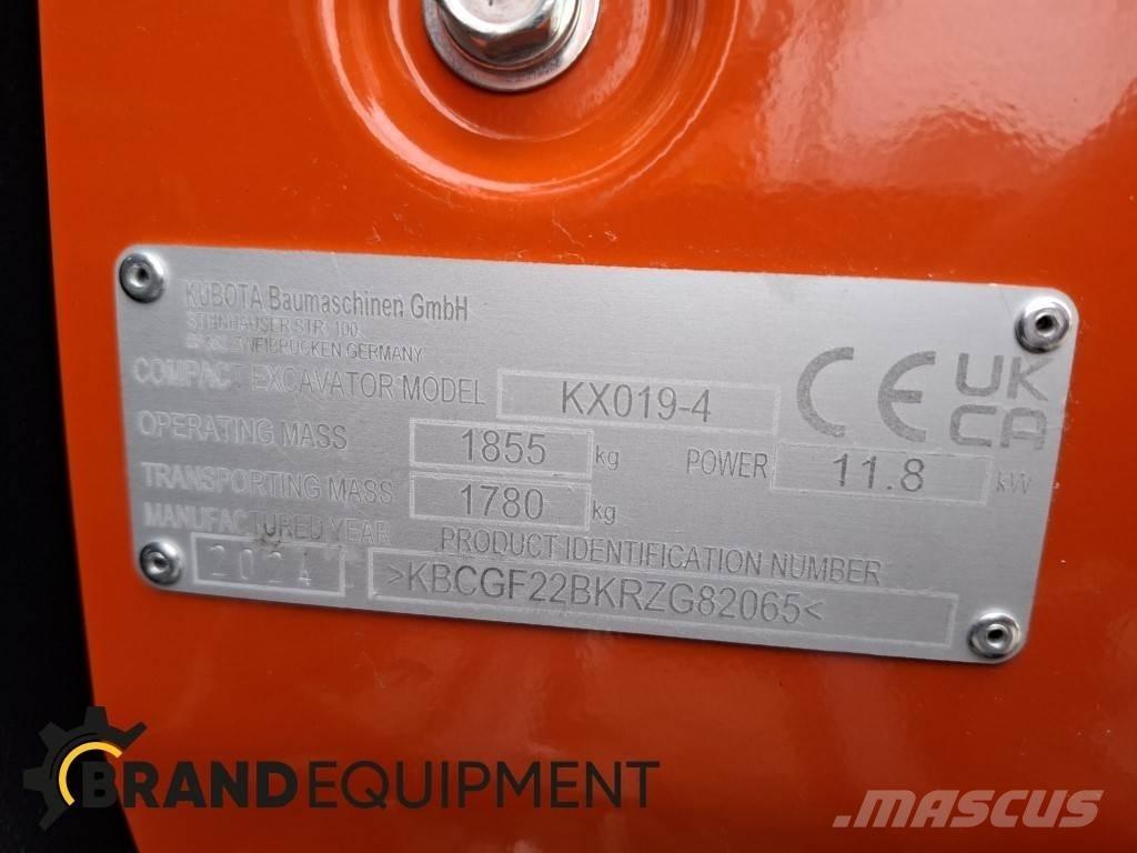 Kubota KX019-4 Minikaivukoneet < 7t