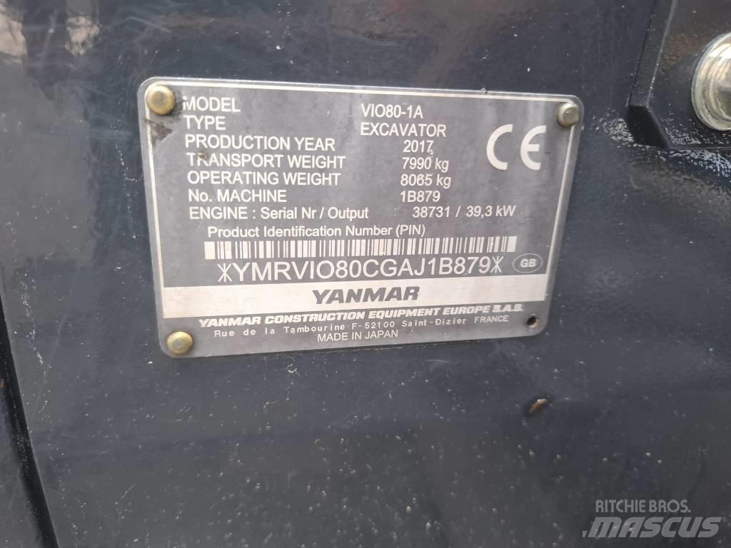Yanmar Vio 80-1A Midikaivukoneet 7t - 12t