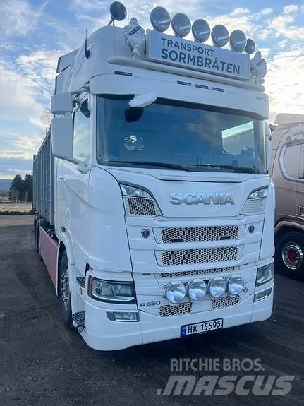 Scania R650B6X2NB Vaihtolava-autot